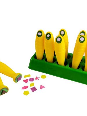 ชุดตราปั๊มรูปทรงเรขาคณิต 10 แบบ, ตรายาง ,ตราปั๊ม ,สื่อการสอน, พร้อมส่ง