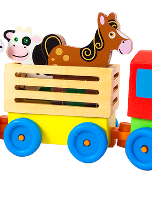 รถไฟปู็น ปู๊น , ของเล่นไม้, ของเล่นเสริมพัฒนาการ, ของเล่นเด็กอนุบาล, สื่อการสอนเด็กอนุบาล