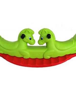 โยกเยกม้าแฝด,ของเล่นสนามเด็ก,ของเล่นพลาสติก,โยกเยก ขนาด 37x106x42 cm.