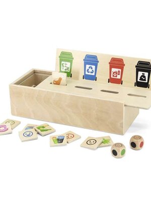 ชุดเกมคัดแยกขยะ 4 ประเภท สื่อการสอนอนุบาล,ปฐมวัย,ของเล่นเสริมพัฒนาการ, ของเล่นเสริมทักษะ