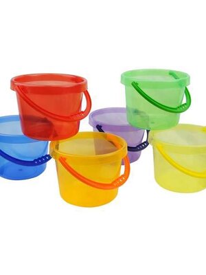 ชุดถังโปร่งใส 6 ใบ (6 สี) , ของเล่นเสริมพัฒนาการ, ของเล่นเด็ก, สื่อการสอน