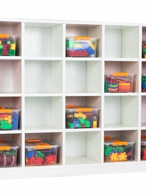 ชั้นใส่ของหนูน้อย 20 ช่อง , เฟอร์นิเจอร์ , เฟอร์นิเจอร์ไม้ , เฟอร์นิเจอร์เด็ก ,ชั้นวางหนังสือ , ชั้นไม้