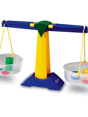 ชุดตาชั่งพลาสติกสองแขน เสริมพัฒนาการ ของเล่นเสริมทักษะ สื่อการสอนเด็กอนุบาล