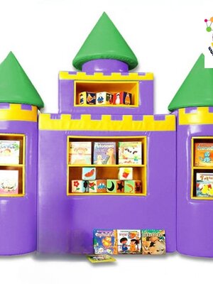 ชั้นวางปราสาทอัศวิน เฟอร์นิเจอร์เด็ก ,ชั้นวางของไม้,ตู้ไม้, ชั้นวางของเด็ก, โรงเรียนอนุบาล, เนอสเซอรี่, ห้องเด็กเล่น, kidszone พร้อมส่ง