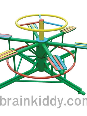กระดานหมุน 6 ที่, เครื่องเล่นสนามกลางแจ้ง , เครื่องเล่นสนามแบบเหล็ก, ม้าหมุน, OutdoorPlayground, ราคาโรงงาน ขนาด 100x100x80 ซม.