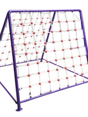 เครื่องเล่นสนามกลางแจ้ง ชุดปีนป่ายเชือก,เครื่องเล่นสนามเหล็ก ,เครื่องเล่นผลิตในไทย,พร้อมส่ง ขนาด 130x180x160 ซม.