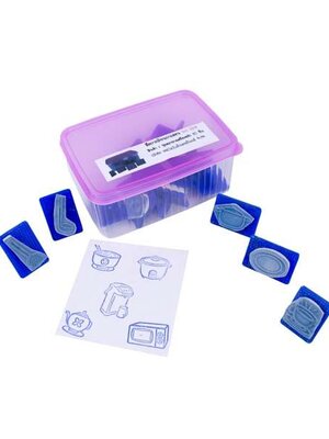 ชุดตรายางเครื่องครัว 15 ชิ้น (คละไซส์), ตรายาง ,ตราปั๊ม ,สื่อการสอน, พร้อมส่ง