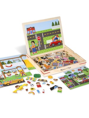 ชุดแม่เหล็กแมชชิ่งสร้างเรื่องจารจร ของเล่นไม้ ของเล่นเสริมพัฒนาการเด็ก เสริมทักษะการเรียนรู้ สื่อการสอนอนุบาล พร้อมส่ง