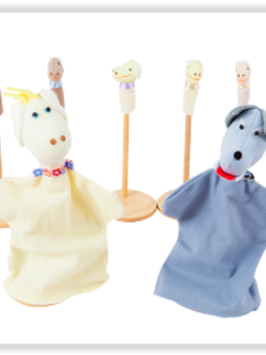 หุ่นมือ ชุดหมาป่ากับลูกแพะทั้งเจ็ด ราคาไม่รวมที่ตั้งหุ่น เล่านิทาน ของเล่นเสริมพัฒนาการ ,ของเล่นเสริมทักษะ,ของเล่นเด็ก, สื่อการสอนอนุบาล