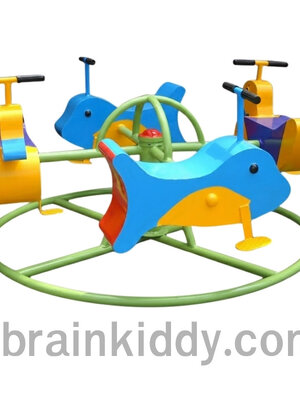 การ์ตูนรูปสัตว์หมุน 4 ที่, เครื่องเล่นสนามกลางแจ้ง , เครื่องเล่นสนามแบบเหล็ก,ชิงช้า,สไลเดอร์,โยกเยกเหล็ก, ม้าหมุน, OutdoorPlayground, ราคาโรงงาน ขนาด 100x100x80 ซม.