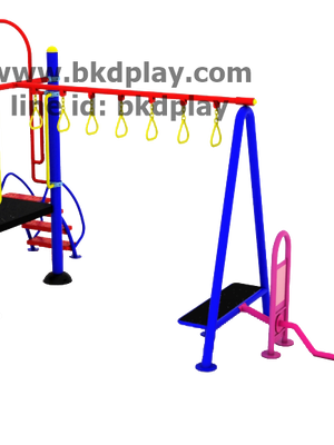 ชุดหอสไลด์80 +ห่วงโหน +เดินอากาศบัดดี้ เครื่องเล่นสนามกลางแจ้ง เหล็ก ของเล่น สั่งทำ 10-20 วัน