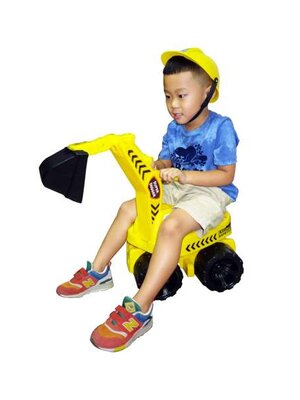 รถเเม็กโฮ 2 in 1 สําหรับขี่ได้ (รับนํ้าหนักถึง 50 กก.) ของเล่นเสริมพัฒนาการ ,ของเล่นเสริมทักษะ,ของเล่นเด็ก, สื่อการสอนอนุบาล, พร้อมส่ง