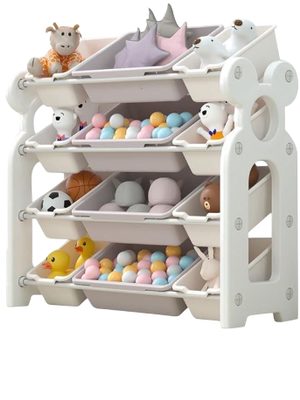 ชั้นวางมิกกี้ 12 ช่อง , ชั้นวางของ,เฟอร์นิเจอร์เด็ก พร้อมส่ง คิดค่าส่งตามจริง ขนาด 30x80x80 ซม.