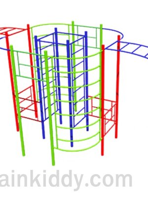 ชุดปีนป่ายรวม, เครื่องเล่นสนามกลางแจ้ง , เครื่องเล่นสนามแบบเหล็ก,ชิงช้า,สไลเดอร์,โยกเยกเหล็ก, ม้าหมุน, OutdoorPlayground, ราคาโรงงาน สินค้าสั่งทำ 10-20 วัน ขนาด 190x510x185 ซม.