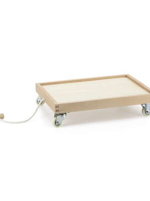 รถเข็นไม้สำหรับเก็บชุดบล็อก ของเล่นเสริมพัฒนาการ ,ของเล่นเสริมทักษะ,ของเล่นเด็ก, สื่อการสอนอนุบาล