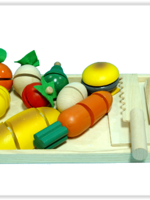 1410 ถาดอาหารจำลอง (ไม้) ของเล่นเสริมพัฒนาการ ,ของเล่นเสริมทักษะ,ของเล่นเด็ก, สื่อการสอนอนุบาล