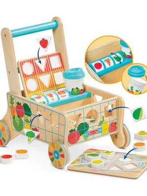 รถเข็นหยอดบล็อก,รถเข็นไม้จำลอง,ของเล่นบทบาทสมมติ,ของเล่นเสริมพัฒนาการ,สื่อการสอนอนุบาลพร้อมส่ง