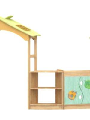 ซุ้มไม้วางของในห้องเรียน ,เฟอร์นิเจอร์เด็ก ,ชั้นวางของไม้,ตู้ไม้, ชั้นวางของเด็ก, โรงเรียนอนุบาล, เนอสเซอรี่, ห้องเด็กเล่น, kidszone สินค้าสั่งนำเข้า ขนาด 270x310x147 ซม.