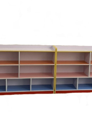 ชั้นวางของบ้านไม้ 12 ช่อง เฟอร์นิเจอร์เด็ก สินค้าพร้อมส่ง คิดค่าส่งตามจริง สินค้าราคาโรงงาน ขนาด 18x340x110 ซม.