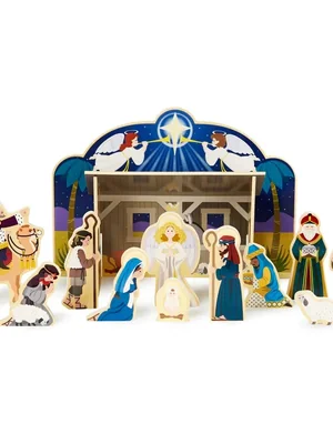 โรงละครไม้,ตุ๊กตาคริสต์มาส,ตุ๊กตาไม้,ของเล่นบทบาทสมมติ,ของเล่นเสริมพัฒนาการ,สื่อการสอนอนุบาลพร้อมส่ง