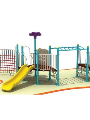 ชุดplayground8 ชุดหอสไลด์ 80+ปีนป่ายเชือก เครื่องเล่นสนามกลางแจ้ง,เครื่องเล่นสนามแบบเหล็ก,สไลเดอร์,ครุภัณฑ์สนามเด็กเล่น,งบสพฐ,สินค้าผลิตในไทย ขนาด 360 x 480 x 250 ซม.