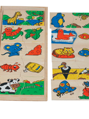 เกมจับคู่สัตว์กับอาหาร , ของเล่นไม้, ของเล่นเสริมพัฒนาการ, ของเล่นเด็กอนุบาล, สื่อการสอนเด็กอนุบาล