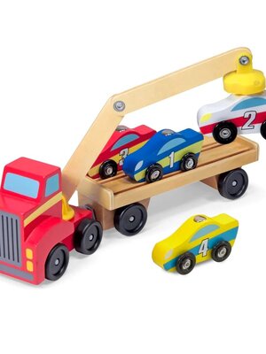 รถของเล่น,รถแข่ง 4 คัน,รถยกแม่เหล็ก,ของเล่นบทบาทสมมติ,ของเล่นเสริมพัฒนาการ,สื่อการสอนอนุบาล,พร้อมส่ง