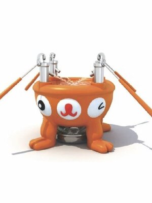 โต๊ะเล่นน้ำเล่นทราย กระบะทรายมีขาตั้งสีส้ม,บ่อทราย, บ่อน้ำ, เล่นทราย,เล่นน้ำ,ของเล่นเด็ก,ของเล่นสนาม ขนาด 76x76x105 ซม.