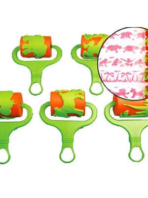 ลูกกลิ้งสำหรับวาดภาพลายทุ่งหญ้า 5 ชิ้น ของเล่น, ของเล่นเสริมพัฒนาการ, ของเล่นเด็กอนุบาล ,ของเล่นเด็กอนุบาล พร้อมส่ง