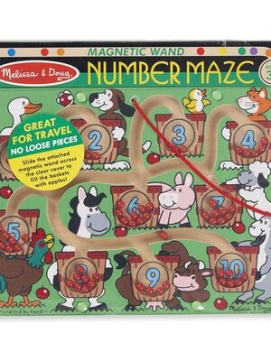 เกมเขาวงกต ฝึกนับเลข เกมลากแม่เหล็กตัวเลข ของเล่นไม้ ของเล่นเสริมพัฒนาการเด็ก เสริมทักษะการเรียนรู้ สื่อการสอนอนุบาล พร้อมส่ง