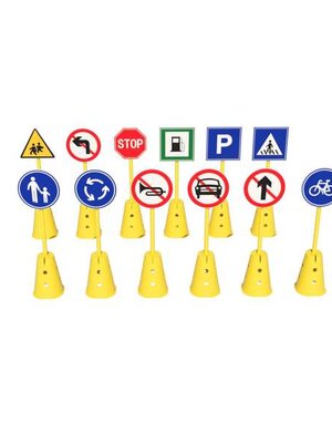 ชุดป้ายจราจร 12 ชิ้น , ของเล่นเสริมพัฒนาการ, ของเล่น,สื่อการสอนปฐมวัย ,สินค้าพร้อมส่ง