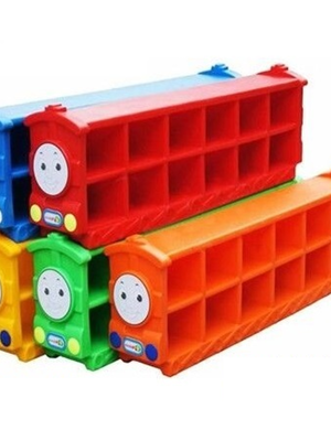 ชั้นวางรถไฟโทมัส 12 ช่อง,ชั้นวางรองเท้าเด็ก , เฟอร์นิเจอร์เด็ก, ขนาด 23x123x37 ซม.