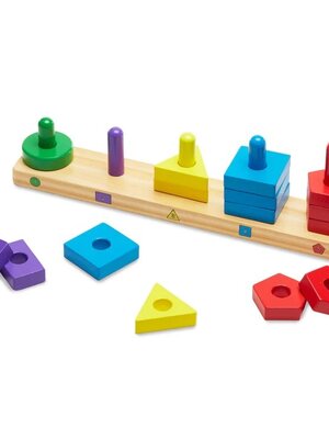 เสียบหลักรูปทรงนับเลข,แยกรูปทรง,เเยกสี,นับจำนวน,ของเล่นไม้,ของเล่นเสริมทักษะการเรียนรู้, ของเล่นเสริมพัฒนาการเด็กอนุบาล, สื่อการสอนปฐมวัย, พร้อมส่ง