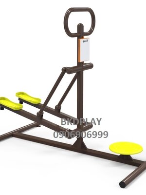 บริหารขา-เอว-สะโพก (แบบย่ำเท้า-บิดเอว)เครื่องออกกำลังกาย, กลางแจ้ง, ลานกีฬา, อเนกประสงค์, สนามกีฬา