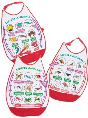 ผ้ากันเปื้อน ชุด สัตว์ปีก สัตว์น้ำ และแมลง MN(ภาษาอังกฤษ) , ผ้ากันเปื้อน, คำศัพท์ ,ของเล่นเสริมพัฒนาการ, ของเล่นเด็กอนุบาล, สื่อการสอน