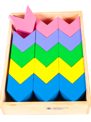 บล็อกสร้างสรรค์สามเหลี่ยม , ของเล่นไม้, ของเล่นเสริมพัฒนาการ,ของเล่น,สื่อการสอนปฐมวัย