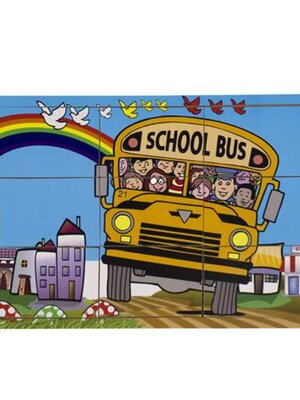 ภาพตัดต่อรถโรงเรียน, ของเล่นเสริมทักษะ,ของเล่นเสริมพัฒนาการเด็ก, สือการสอนครูปฐมวัย, พร้อมส่ง