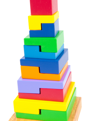 ปิระมิดทดสอบเชาว์ , ของเล่นไม้, ของเล่นเสริมพัฒนาการ, ของเล่นเด็กอนุบาล, สื่อการสอนเด็กอนุบาล