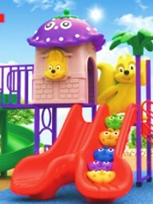 เครื่องเล่นสนาม ชุด บ้านกระรอกสองสไลด์ B สไลเดอร์สระน้ำ กระดานลื่นสนามเด็กเล่น พร้อมส่ง playground,สไลเดอร์,ของเล่นเสริมพัฒนาการ,เครื่องเล่นสนาม, สนามเด็กเล่น