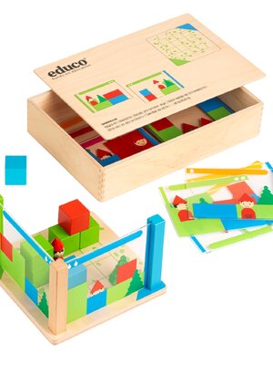 ชุดเกมสร้างฉากมิติสัมพันธ์ ,boardgame,เกมฝึกสมอง,เกมพัฒนาสมอง,ของเล่นเสริมทักษะ,พร้อมส่ง