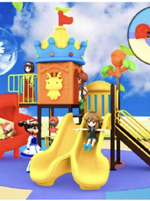 เครื่องเล่นสนาม ชุด กวางน้อยกับปราสาท 3 สไล สไลเดอร์สระน้ำ กระดานลื่นสนามเด็กเล่น พร้อมส่ง playground,สไลเดอร์,ของเล่นเสริมพัฒนาการ,เครื่องเล่นสนาม, สนามเด็กเล่น