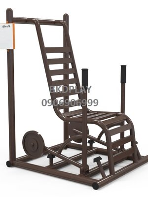 บริหารแขน-หัวไหล่-หน้าอก (แบบนั่งดันยกน้ำหนัก) เครื่องออกกำลังกาย, กลางแจ้ง, ลานกีฬา, อเนกประสงค์, สนามกีฬา