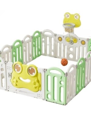 คอกกั้นเด็ก, รั้วกั้นเด็ก, กบน้อยสีเขียว ,แป้นบาส, รั้วกั้นเด็กพับได้ พลาสติก,บ่อบอล สินค้าพร้อมส่ง