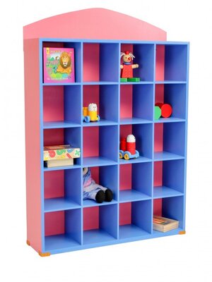 ชั้นวางสิ่งของ 20 ช่อง , เฟอร์นิเจอร์ , เฟอร์นิเจอร์ไม้ , เฟอร์นิเจอร์เด็ก ,ชั้นวางหนังสือ , ชั้นไม้ ขนาดตู้ 22*84*106