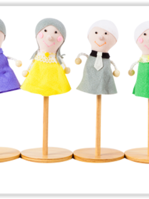 1397 แม่เหล็กหุ่นนิ้ว ปู่ ย่า ตา ยาย ของเล่นเสริมพัฒนาการ ,ของเล่นเสริมทักษะ,ของเล่นเด็ก, สื่อการสอนอนุบาล