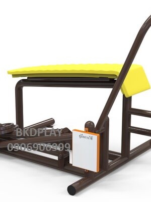 บริหารแขน-ลดหน้าท้อง (แบบดึงยกตุ้มน้ำหนัก) เครื่องออกกำลังกาย, กลางแจ้ง, ลานกีฬา, อเนกประสงค์, สนามกีฬา