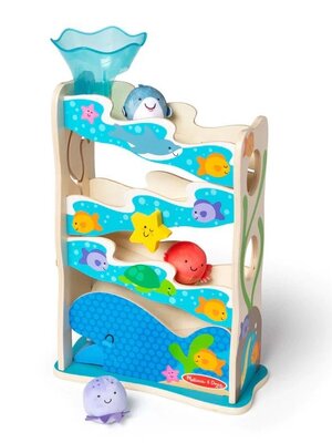 เขาวงกตชุดสัตว์ทะเลพร้อมลูกบอลผ้า ของเล่นไม้ ของเล่นเสริมพัฒนาการเด็ก เสริมทักษะการเรียนรู้ สื่อการสอนอนุบาล พร้อมส่ง