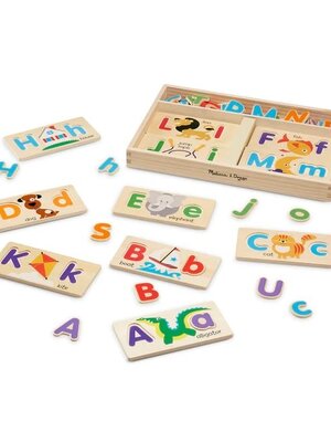 พัซเซิลตัวอักษรจับคู่ตัวอักษรใหญ่กับตัวอักษรเล็ก ของเล่นไม้ ของเล่นเสริมพัฒนาการเด็ก เสริมทักษะการเรียนรู้ สื่อการสอนอนุบาล พร้อมส่ง