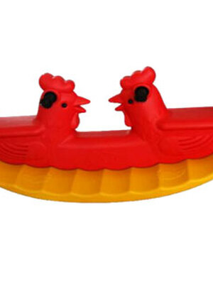 โยกเยกไก่แฝด ของเล่นสนามเด็ก,ของเล่นพลาสติก,โยกเยก ขนาด 37x106x42 cm.