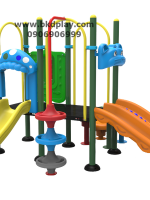 ชุดหอสไลด์ปีนป่ายอนุบาล-13 เครื่องเล่นสนาม กลางแจ้ง เหล็ก, สไลเดอร์, ของเล่น สั่งทำ 10-20 วัน